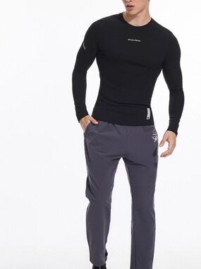 OMG Men's GRAY Athletic Jogger Pants with Branded Waistband